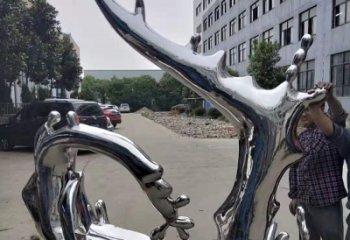 浪花雕塑廠家，鏡面工藝制作，不銹鋼浪花雕塑價格