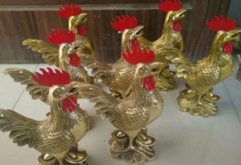 街道小雞雕塑，動物小品，剪影工藝