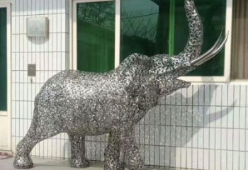 操場小象雕塑，景觀題材，鍍銅工藝