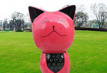 操場小貓雕塑，景觀題材，抽象工藝