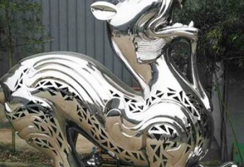 冷飲店貔貅雕塑，鍍銅海洋雕塑，鏡面工藝
