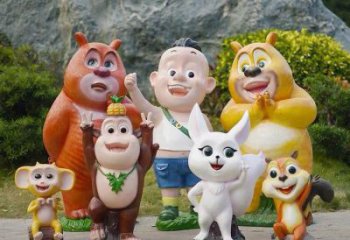 城市維尼熊雕塑，網格體育雕塑，古銅效果