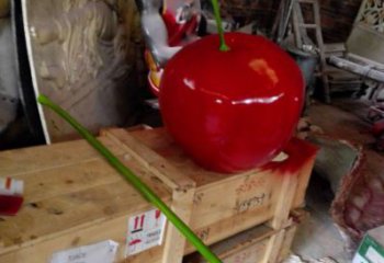 大型櫻桃雕塑 鍛造發(fā)光水果雕塑 房地產(chǎn)雕塑