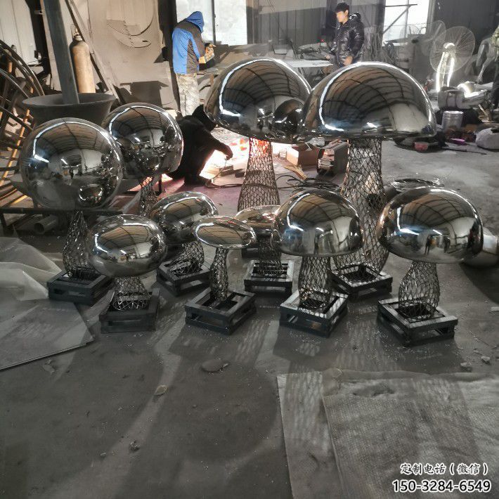 戶外香菇雕塑 噴漆果蔬雕塑 燈光蔬菜雕塑