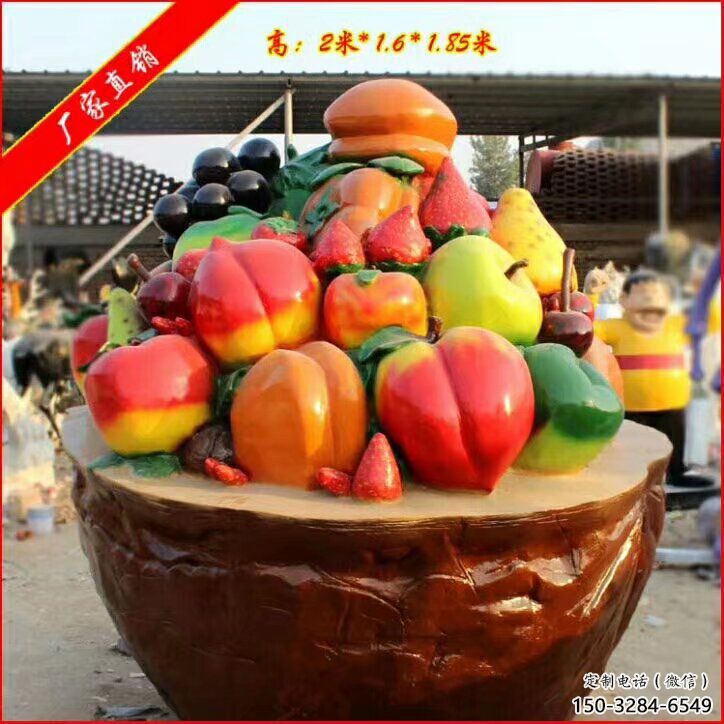 果籃雕塑預定，景觀雕塑，花園蔬菜果籃雕塑承接