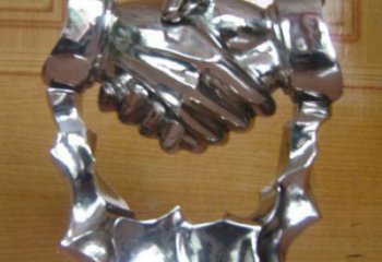握手雕塑承接，噴泉雕塑，不銹鋼握手雕塑優價