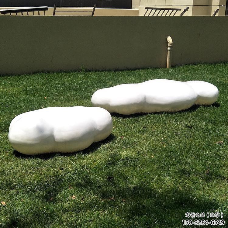 大型云朵雕塑，鍍銅景觀雕塑，鏡面工藝