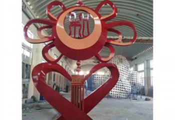 雕塑鐵鼓景觀精選，中式工藝，藝術鐵鼓雕塑供給