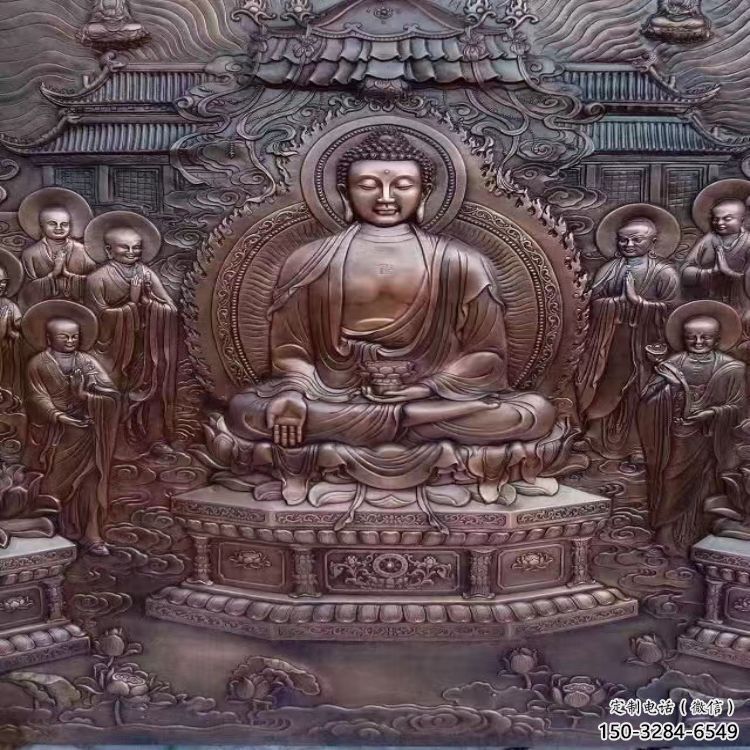 南平鍛銅浮雕常用，寺廟景觀，黃銅佛像浮雕生產商