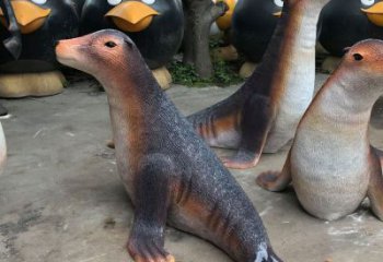 福州園林海豹雕塑