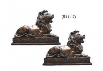 清鎮(zhèn)公園獅子雕塑供求，景觀雕塑，鑄銅趴獅雕塑優(yōu)選
