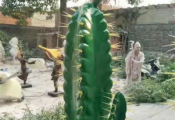 屯昌庭院仙人球雕塑