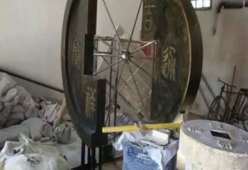 信陽園林銅錢雕塑精選，陸地擺件，公園銅錢雕塑精品