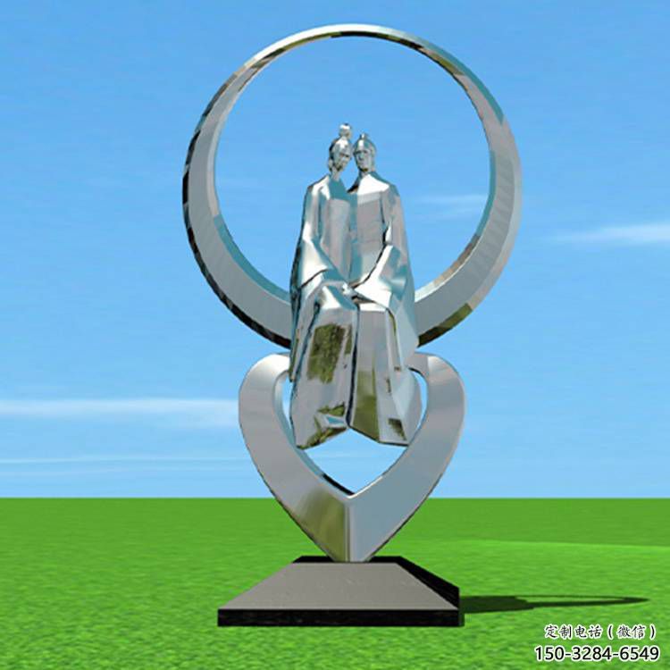 寬城創意牛郎織女雕塑