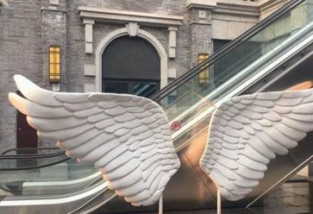 長沙景觀鳥翅雕塑制造，歐式風(fēng)格，不銹鋼鳥翅雕塑定價(jià)