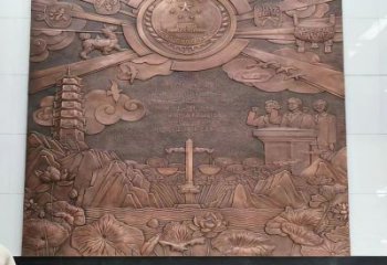 衡陽大門口校徽雕塑