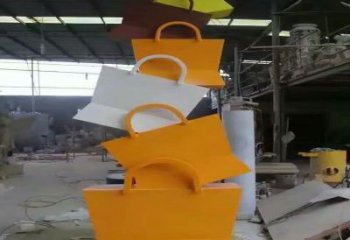 鎮江烤漆挎包雕塑制造商，室外軟裝，景觀挎包雕塑制作