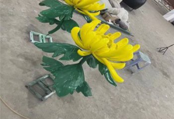 東湖景區菊花雕塑優選，圓雕體系，城市菊花雕塑選定