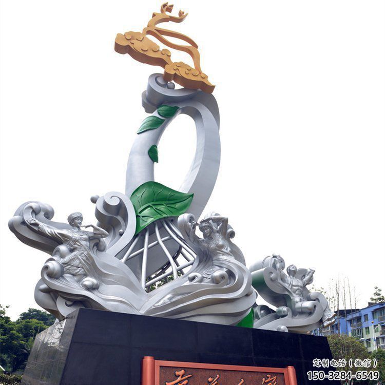 西安蘭花雕塑承接，城市裝飾，大型蘭花花朵雕塑公司