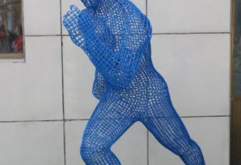 撫州鏤空跑步雕塑，標識雕塑，烤漆鐵藝人物雕塑優選