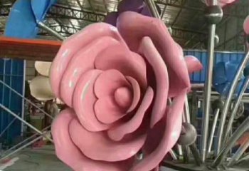 永寧牡丹花雕塑工廠優選，城市裝飾，牡丹花花朵雕塑供給