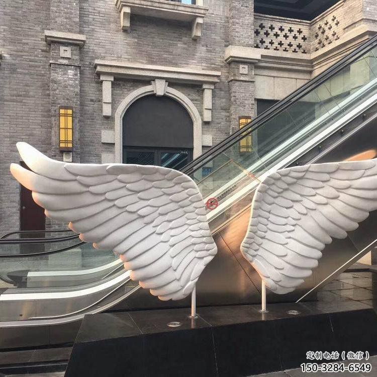 涼山景觀鳥翅雕塑制造，歐式風(fēng)格，不銹鋼鳥翅雕塑定價