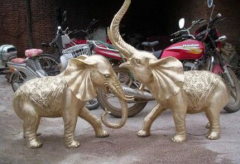 綿陽大象雕塑制造商，小區(qū)擺件，銅大象雕塑提供