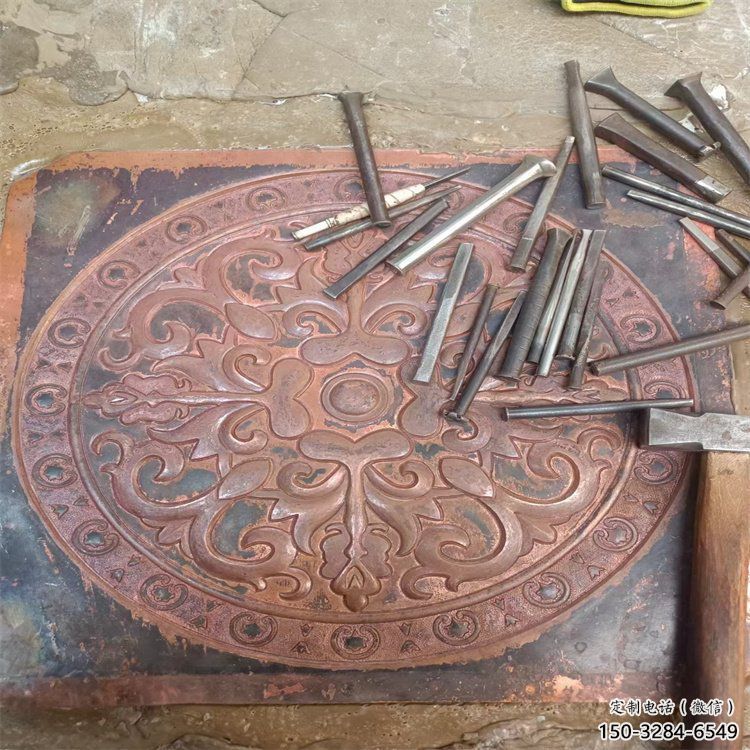 尼木花卉浮雕精品，鍛銅構件，別墅花卉浮雕廠家