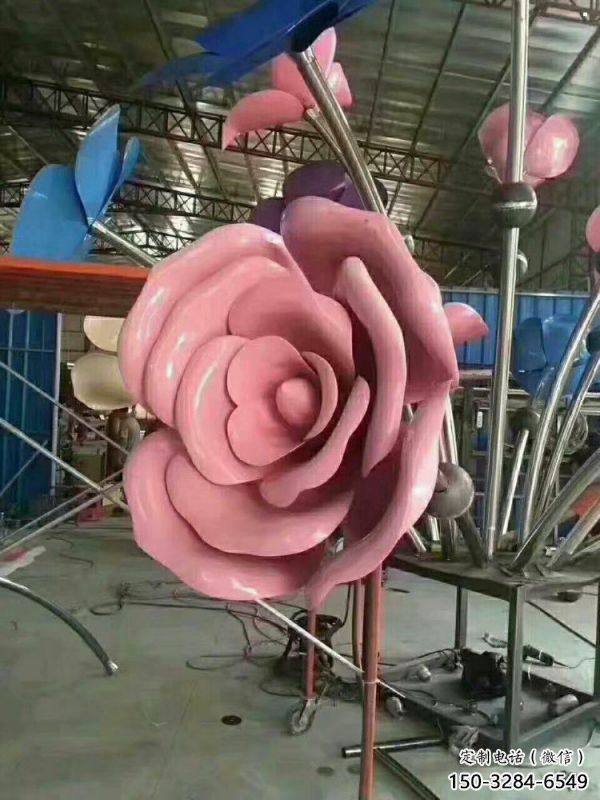 大理牡丹花雕塑工廠優選，城市裝飾，牡丹花花朵雕塑供給