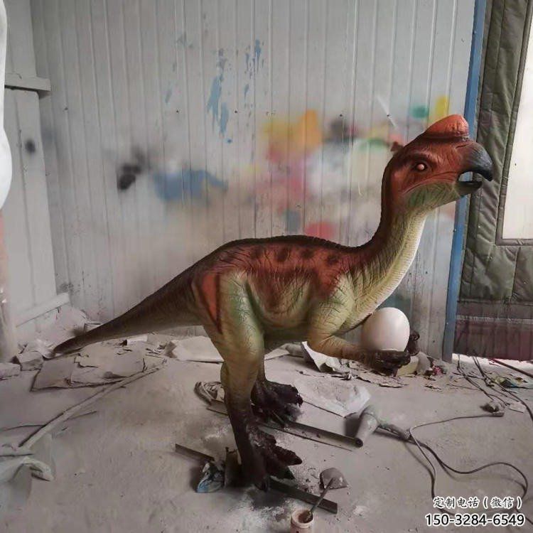 舟山抽象恐龍雕塑制造，動(dòng)物雕塑，玻璃鋼恐龍雕塑展品