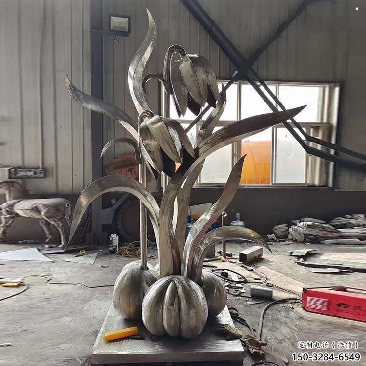 江北木棉花雕塑制造商，城市雕塑，不銹鋼木棉花雕塑廠家