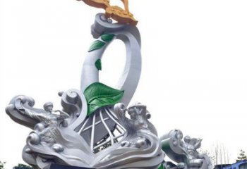 阿里蘭花雕塑承接，城市裝飾，大型蘭花花朵雕塑公司