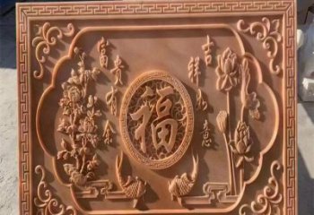 怒江浮雕制造商，室外軟裝，景觀福字浮雕制作廠家