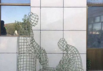 昭通鏤空孝道雕塑通用，街景小品，鐵藝洗腳雕塑制造