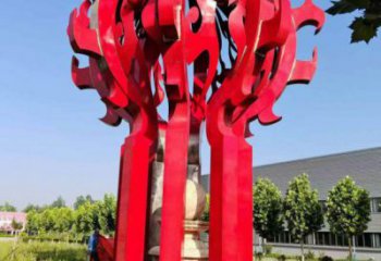 舟山火球雕塑，精神堡壘火球雕塑落地展示