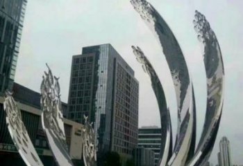 下城地面噴泉雕塑小品，圓環(huán)結(jié)構(gòu)概念，旱地水景噴泉體系