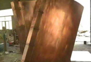 沙坪壩鑄銅書籍供應，街景小品，銅書籍雕塑廠家優(yōu)價