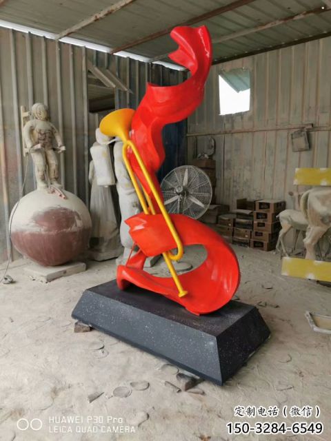 創意號角雕塑 啞光景觀小品 公園雕塑